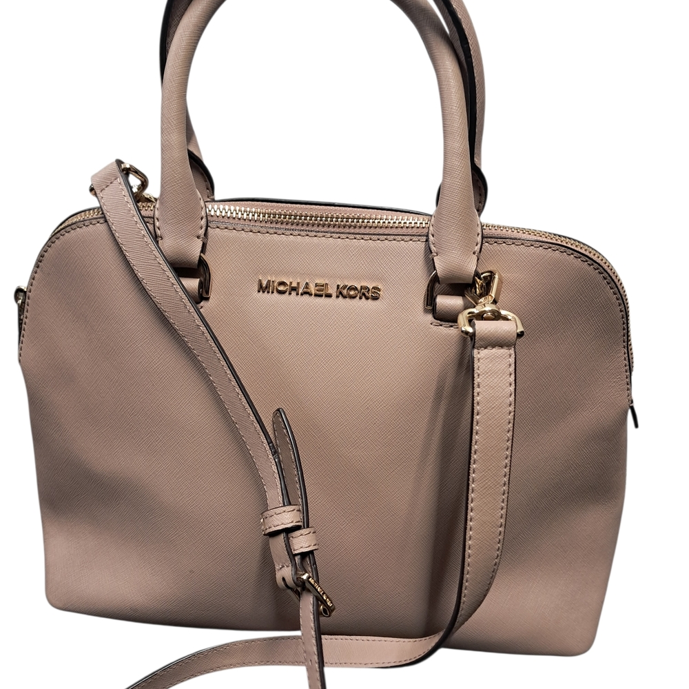 Michael Kors Tan Leather Satchel MD - Picture 7 of 10